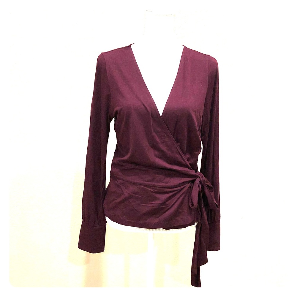 Banana Republic Wrap Jersey Blouse